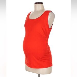 Motherhood Red Maternity Top
